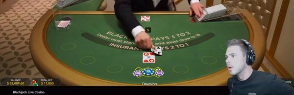 Live Blackjack Stream on Twitch