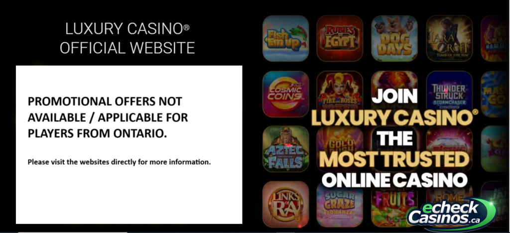 Luxury Casino Splash Screen