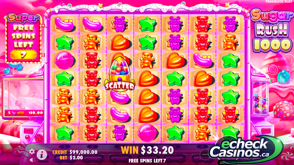 sugar rush bonus round slots